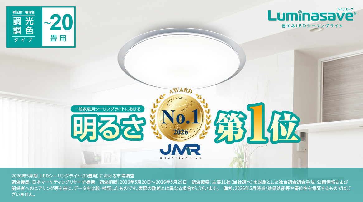ルミナセーブ 省エネLEDシーリングライト20畳